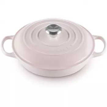 Le Creuset Signature 26 cm Gourmet Profesionalus Puodas Rožinis