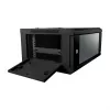 Sieninis tinklo spintos stovas ALLNET ALL-SMC6609SCHWARZ 9U, 600×600×503 mm, 50 kg, rakinamas, juodas