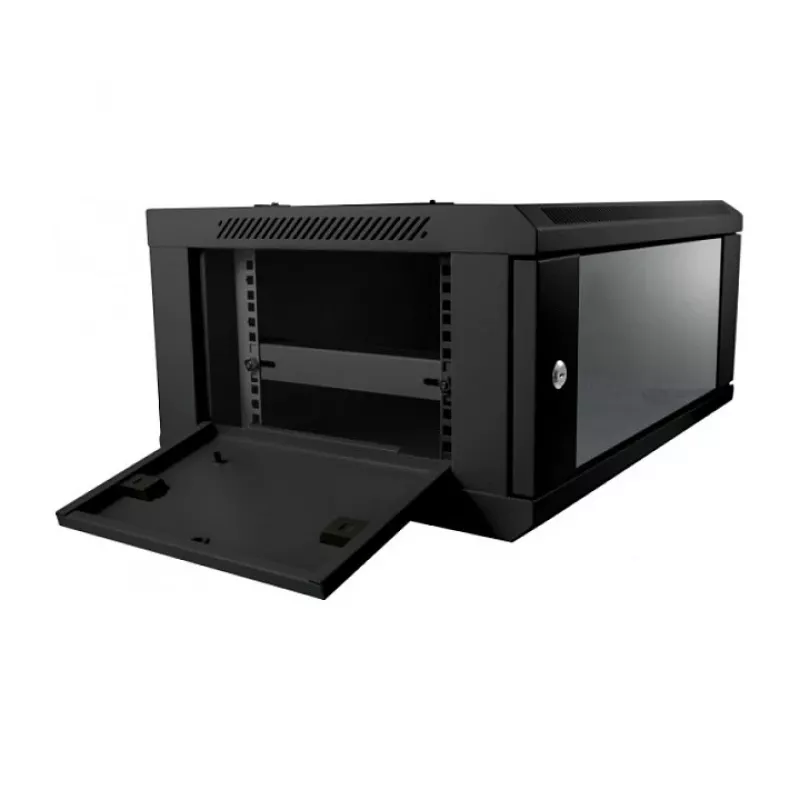 Sieninis tinklo spintos stovas ALLNET ALL-SMC6609SCHWARZ 9U, 600×600×503 mm, 50 kg, rakinamas, juodas