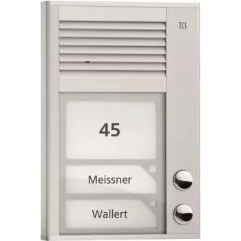 AP-Door Station PAK02-EN Audio 2 mygtukai 1-r. AP sidabrinis (PAK02-EN)