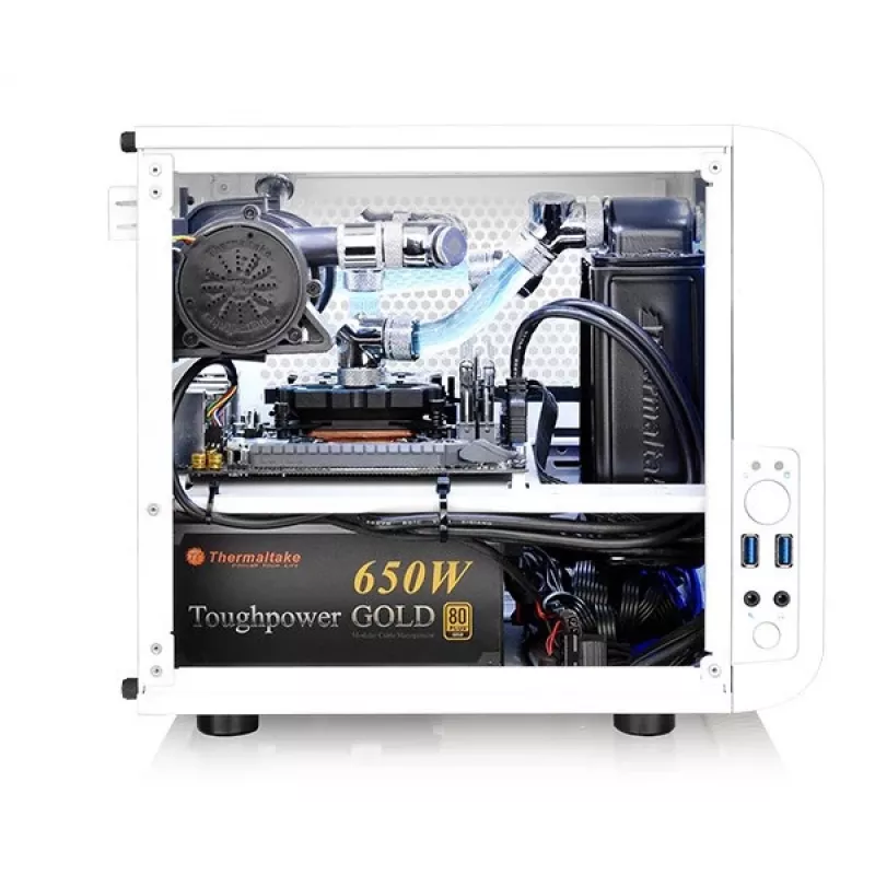 Terminis korpusas Thermaltake Core V1 Snow Edition Cube White