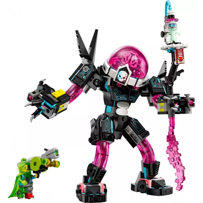LEGO 71495 Mateo vs. Cyberbrain Mech – statybinis žaislas su minifigūrėlėmis ir pastatomu mech