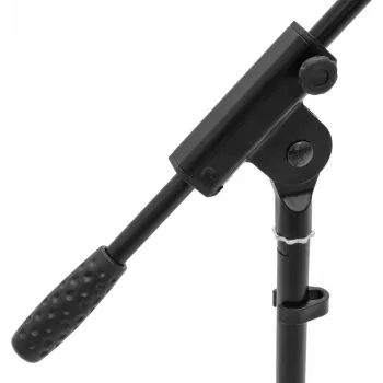 Mikrofono stovas Omnitronic AP-1 Black reguliuojamo aukščio, sulankstomas pagrindas, 60005852