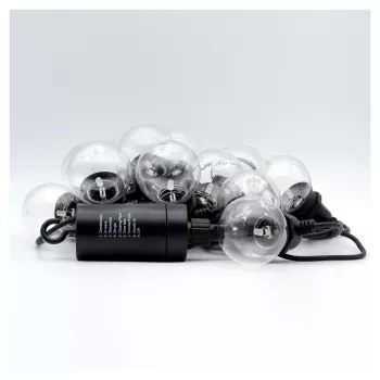 Girlianda RealPower 463614 LED 12 lempučių šilta balta 4,9 m baterijomis (AA)