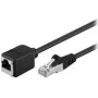 Goobay CAT 5e Prailginimo Laidas F/UTP, Juodas, 1,5 m – Varinė Gysla, RJ45-Kištukas (8P8C) RJ45-Lizdas (8P8C) (73387)