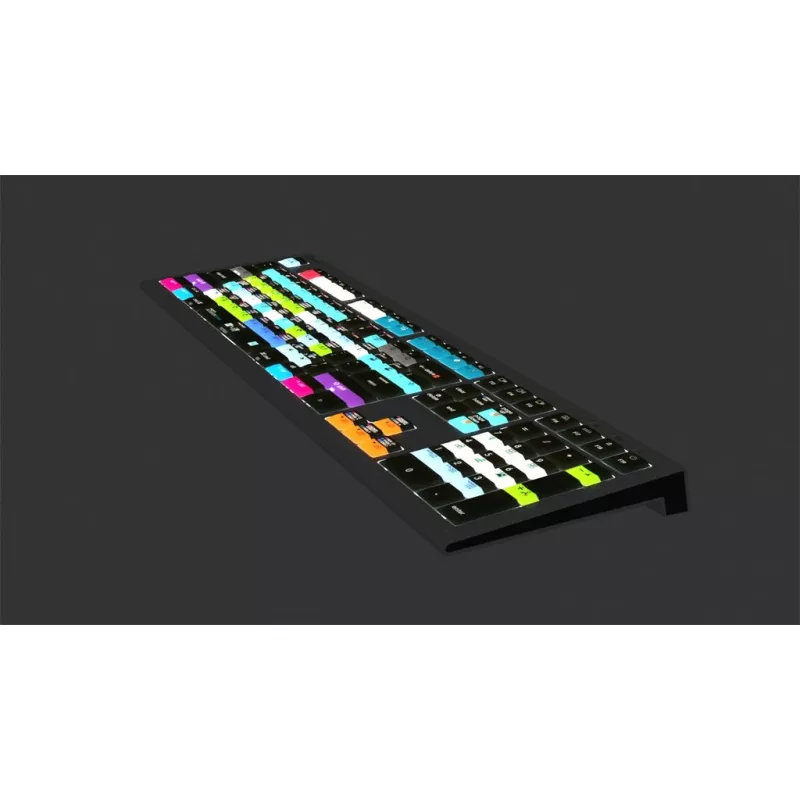 Logickeyboard Avid Media Composer Astra 2 klaviatūra, universali USB, QWERTY vokiškas išdėstymas, pilka