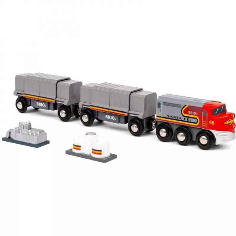 Traukinys BRIO World Santa Fe Trains of the World įvairiaspalvis
