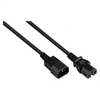 Good Connections IEC prietaisinis karštos sąlygos laidas C14 į C15 juodas 5m