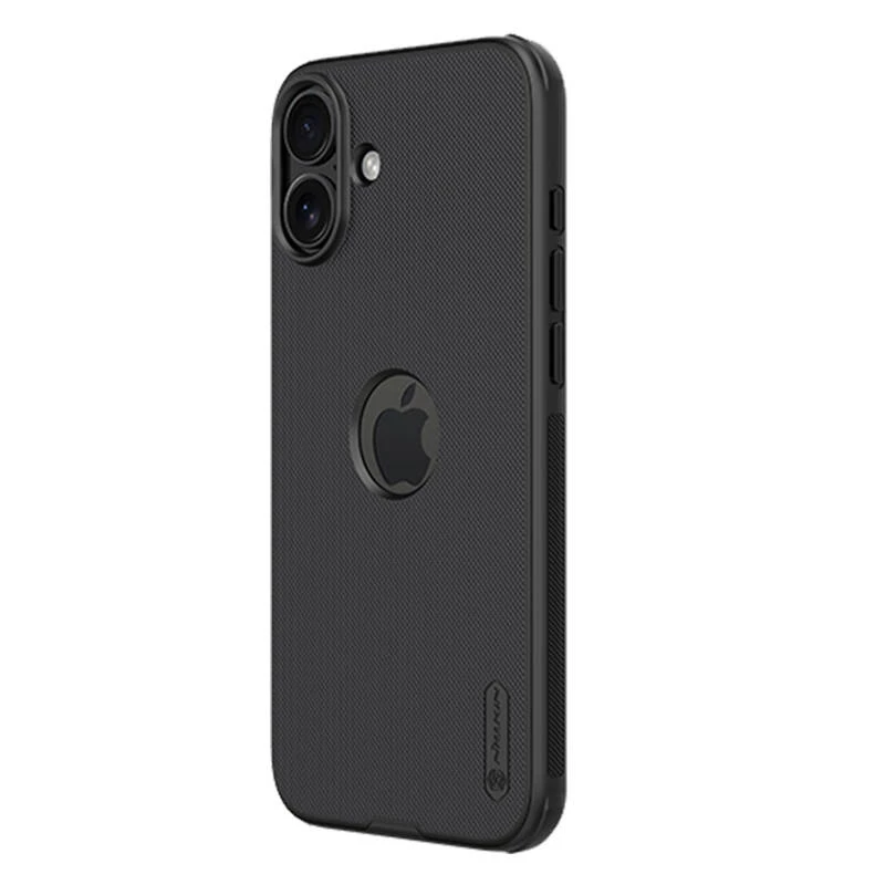 Apsauginis dėklas Nillkin iPhone 16 Plus Super Frosted Pro – juodas, plonas kietas korpusas