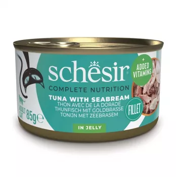 SCHESIR in jelly Tuna su jūrų karšiu - šlapias kačių ėdalas - 85 g