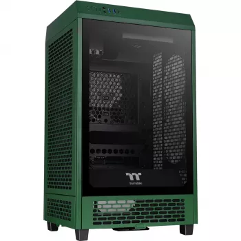 Thermaltake The Tower 200 Mini Tower korpusas, tamsiai žalias, grūdintas stiklas