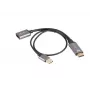 Adapteris HDMI(M)-DisplayPort(M) 4K 20 cm LANBERG AD-HD-DP-0