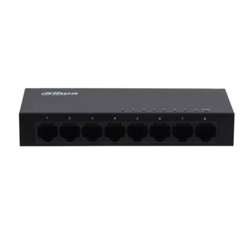 Dahua Technology SG1008-EUR tinklo jungiklis nevaldomas L2 Gigabit Ethernet (10/100/1000) juoda