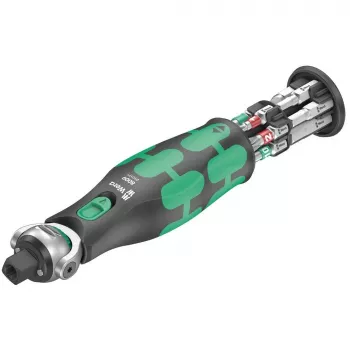 Wera Zyklop 8009 Pocket Imperial Set 1 - Knarrenschraubendreher mit Bit-Satz
