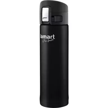 Termopuodis LAMART LT4045 400 ml nerūdijančio plieno vakuuminis izoliuotas kelioninis puodelis, Ø 6,4 cm