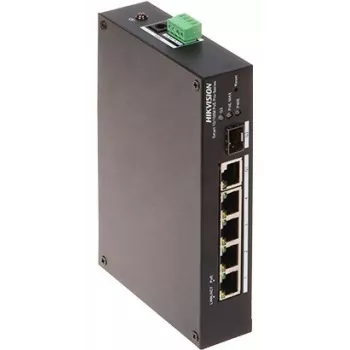 Valdomas L2 komutatorius Hikvision DS-3T1306P-SI/HS PoE 5 prievadai 10/100