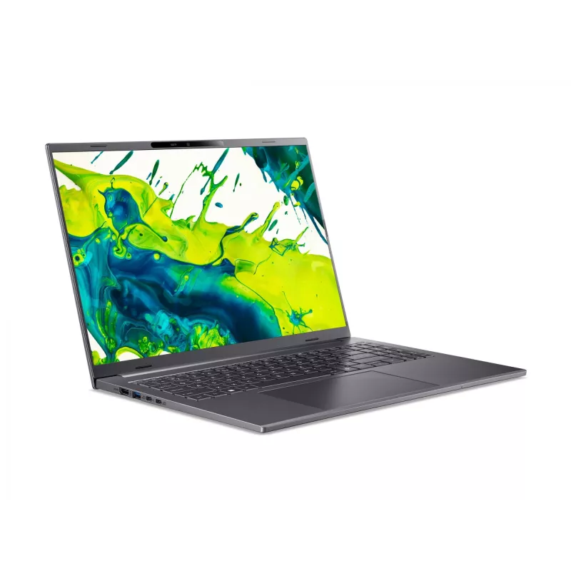 Acer Aspire 16 AI A16-11M nešiojamas kompiuteris - 180° vyrių dizainas - Snapdragon X X1-26-100 - Win 11 Home - Qualcomm Adreno - 16 GB RAM - 512 GB SSD NVMe, QLC - 40,6 cm (16 colių)
