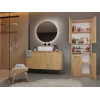 Vonios spintelė Top e shop NEL 1K DK ART KPL, ąžuolo rėmas, 600×300×1740 mm, 5 lentynų, laisvai pastatoma