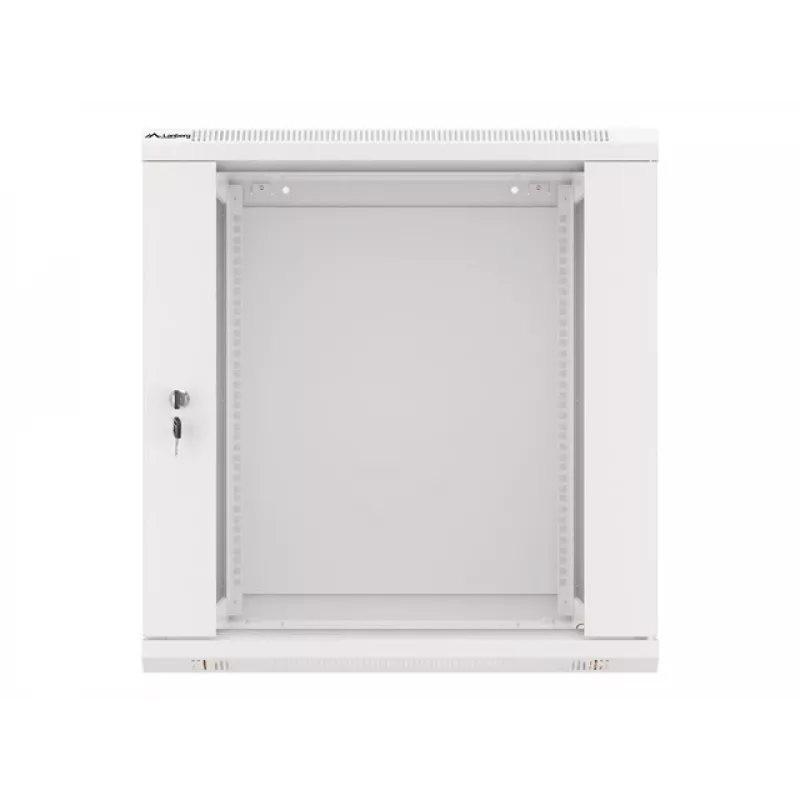 Lanberg montuojamas ant sienos 19 inch 12U 600x600 mm pilkas stovo spintas (stiklinės durys)