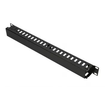 Kabelių tvarkymo panelė Extralink CABLE MANAGER WITH METAL COVER Juoda Metalinė 48,3 cm