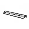 Pataisų skydas 1U LANBERG PPUA-1024-B, 24 prievadai, Cat6a, U/UTP, 1U stovas, gylis 102 mm, metalinis, juodas