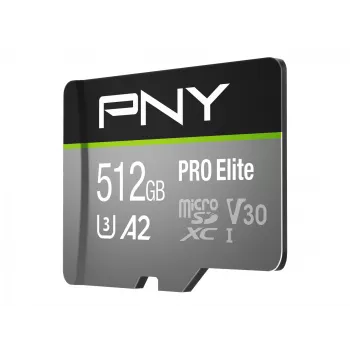 Flash atmintis PNY 512GB microSDXC Class 10 P-SDUX512U3100PRO-GE