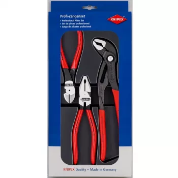 Knipex replių rinkinys „Power Pack“ – 3 poliruoti termoformuoti plastikiniai dėklai