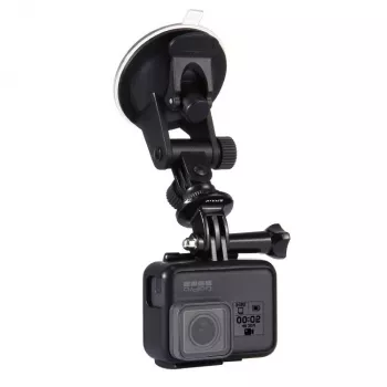 Puluz automobilio priekinio stiklo laikiklis sportinėms kameroms (tinka Osmo Action 5 Pro, Insta360 X5)