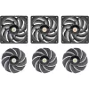 Thermaltake TOUGHFAN EX12 Pro Swappable Edition 120mm korpuso ventiliatorius 3 vnt. komplektas juodas
