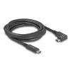 DeLOCK USB kabelis USB Type-C vyriškas į USB Type-C vyriškas kampuotas 2m 5Gbps 4K PD 60W
