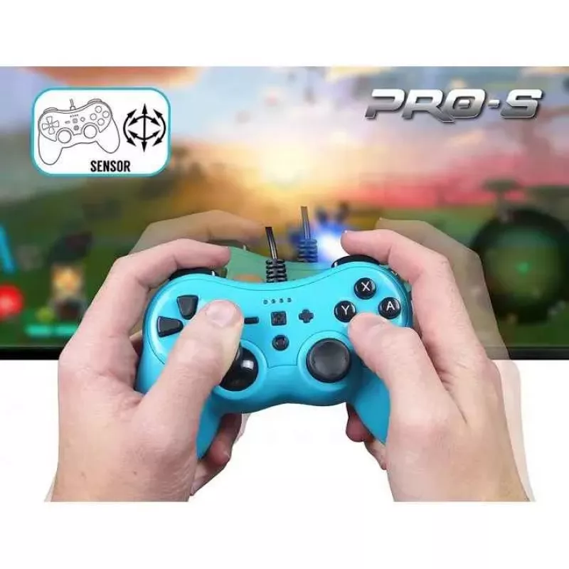 Laidinis valdiklis SUBSONIC SA5488-1 Neon Blue, skirtas Nintendo Switch, laidinis ryšys