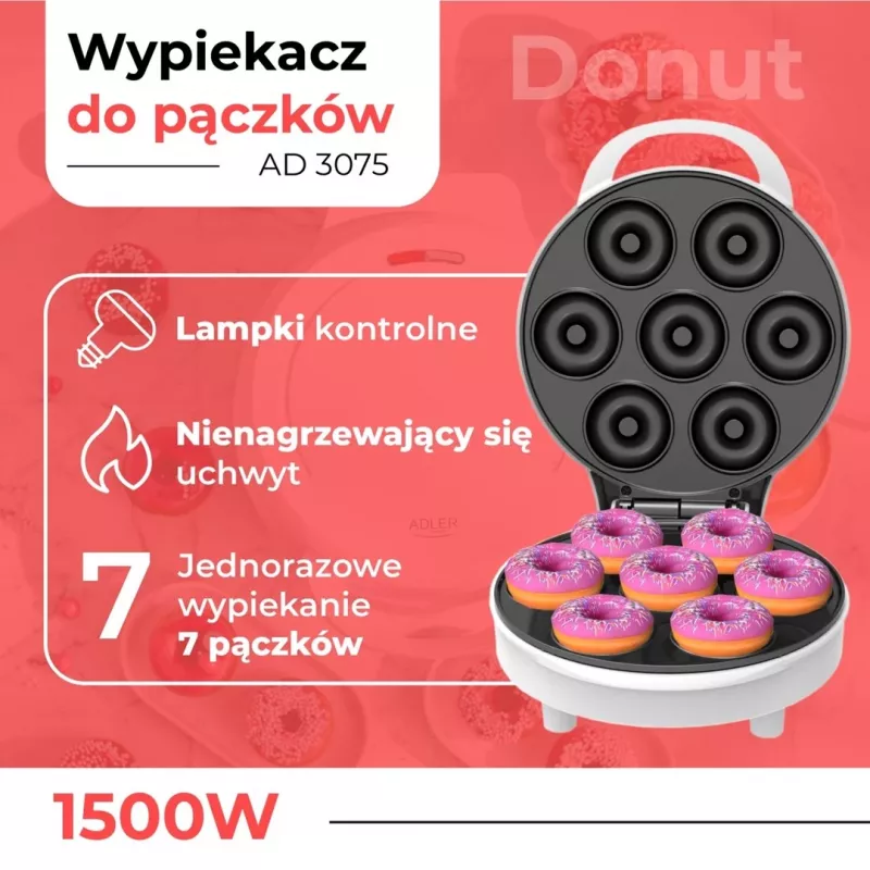 Adler AD 3075 Spurgų kepimo aparatas | 1500 W