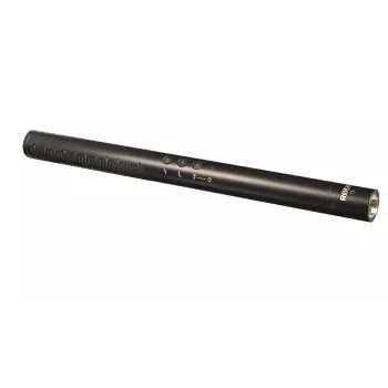 Kryptinis skaitmeninis kamerinis mikrofonas RØDE NTG-4+ – superkardioidinis, 20–20000 Hz, -32 dB, 200 Ω, mini XLR, maitinamas baterija, 22×278 mm, 176 g, juodas
