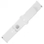 Sportinis dirželio rinkinys su Quick Release 22mm išmaniesiems laikrodžiams | 160-235 mm | Baltas | Silikonas