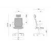 Ergonominė biuro kėdė ESTA juoda
