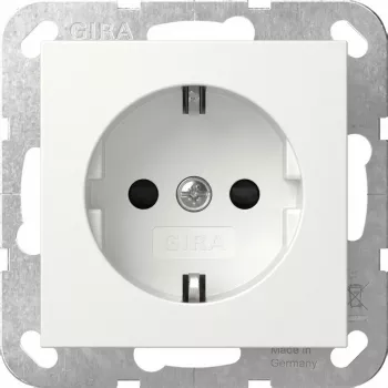 GIRA SCHUKO kištukinis modulis System 55 Rein modelis 445303, System 55 rėmeliams