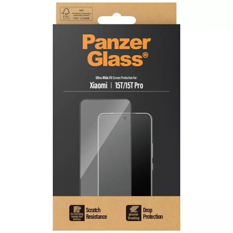 PanzerGlass ekrano apsauga | Xiaomi 15T/15T Pro | Skaidri | Ultra-Wide Fit