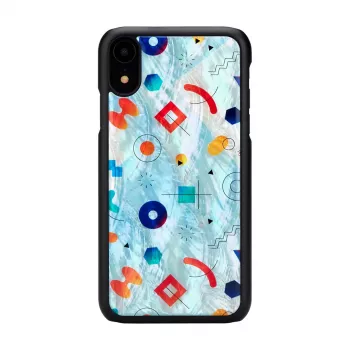 Apsauginis dėklas iKins iPhone XR – Black Poppin Rock dizainas