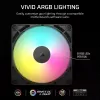 Ventiliatorius Corsair RS140 ARGB 14 cm juodas 330-1700 RPM