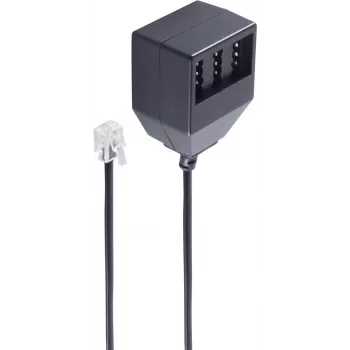 Telefono laidas ShiverPeaks BS71017-1 0.2 m Juoda