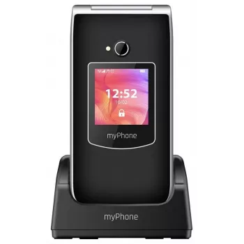 Mobilusis telefonas MYPHONE RUMBA 2 — 2,4 colio TFT ekranas, 32 MB RAM, 32 MB atmintis, viena SIM, 0,3 MP kamera, 800 mAh