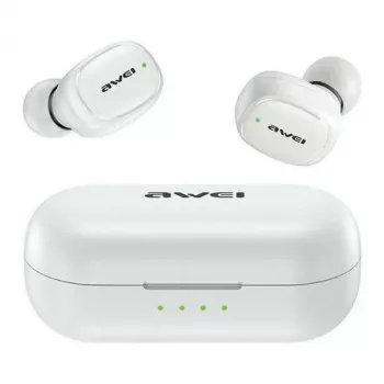 Awei AWE000177 Baltos belaidės ausinės TWS Bluetooth 5.1