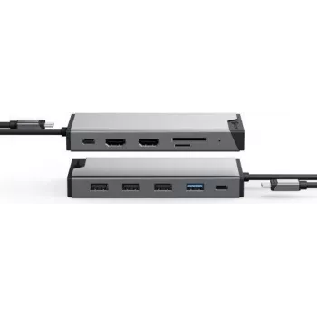 ALOGIC DV3 Laidinė USB 3.2 Gen 1 (3.1 Gen 1) Type-C adapteris Sidabrinis (DUCDDV3)
