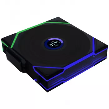 Lian Li UNI FAN TL LCD Wireless 120 mm juodas 1 vnt 0,2-2300 RPM