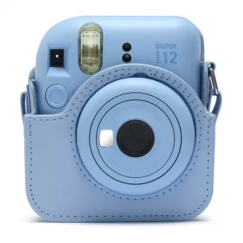 Fujifilm Instax dėklas fotoaparatui – dirbtinė oda – pastelinė mėlyna – skirta Instax Mini 12 (70100157188)