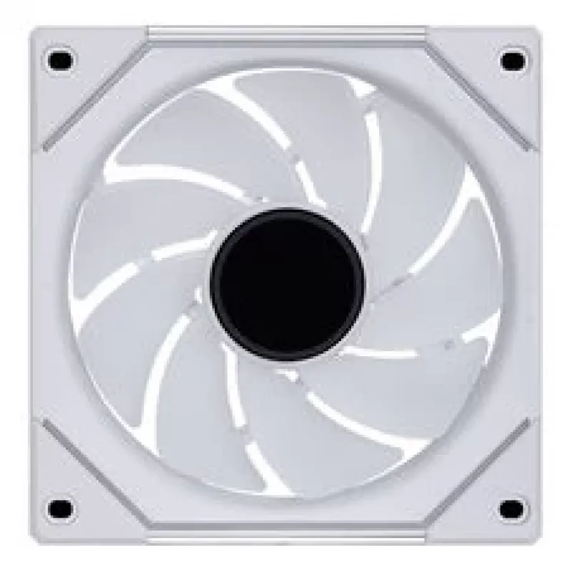LIAN LI UNI FAN SL-INF 120 ARGB Reverse Blade PWM ventiliatorių rinkinys – 6 vnt., balti