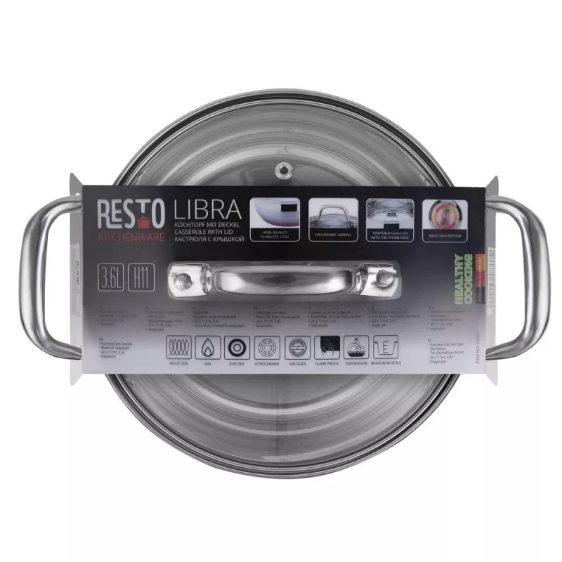 Resto Kitchenware Libra 3.6 L Apvalus Nerūdijantis Plienas
