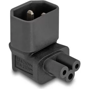 DeLOCK tinklo adapteris IEC 60320 C14 → C5 kištukinis lizdas 2,5 A 90° juodas