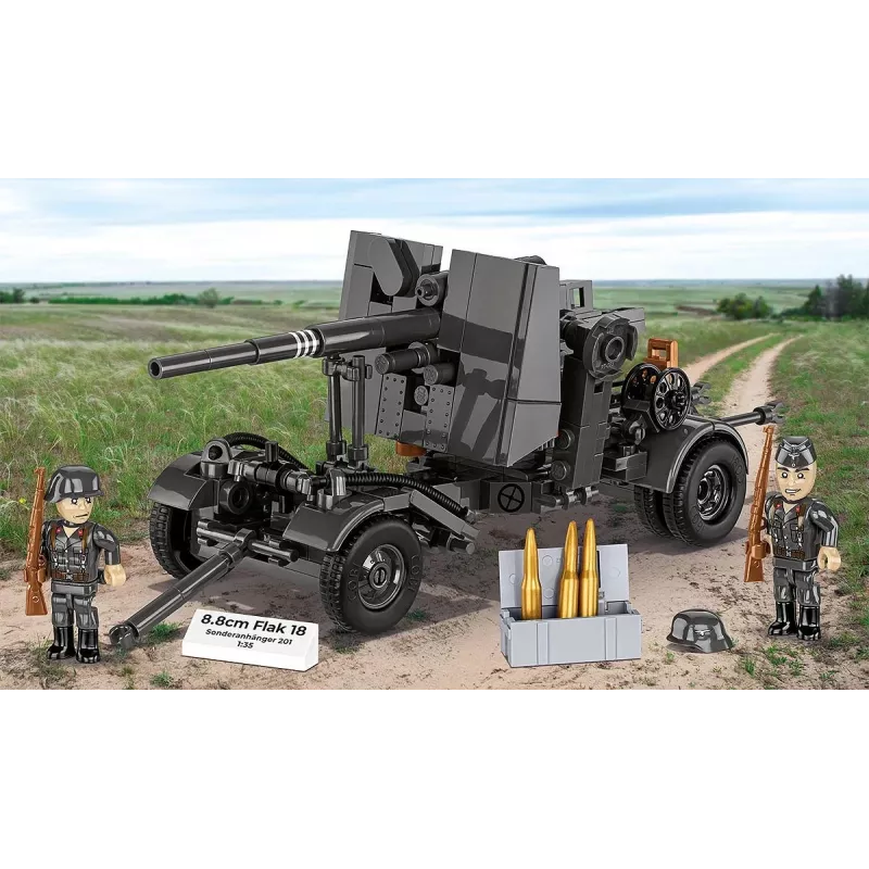 Konstruktorius Cobi 8,8 cm Flak su priekaba — 360 detalių