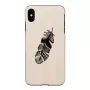 Dėklas iPhone X/XS Indian black – medinis ir polikarbonatinis apsauginis